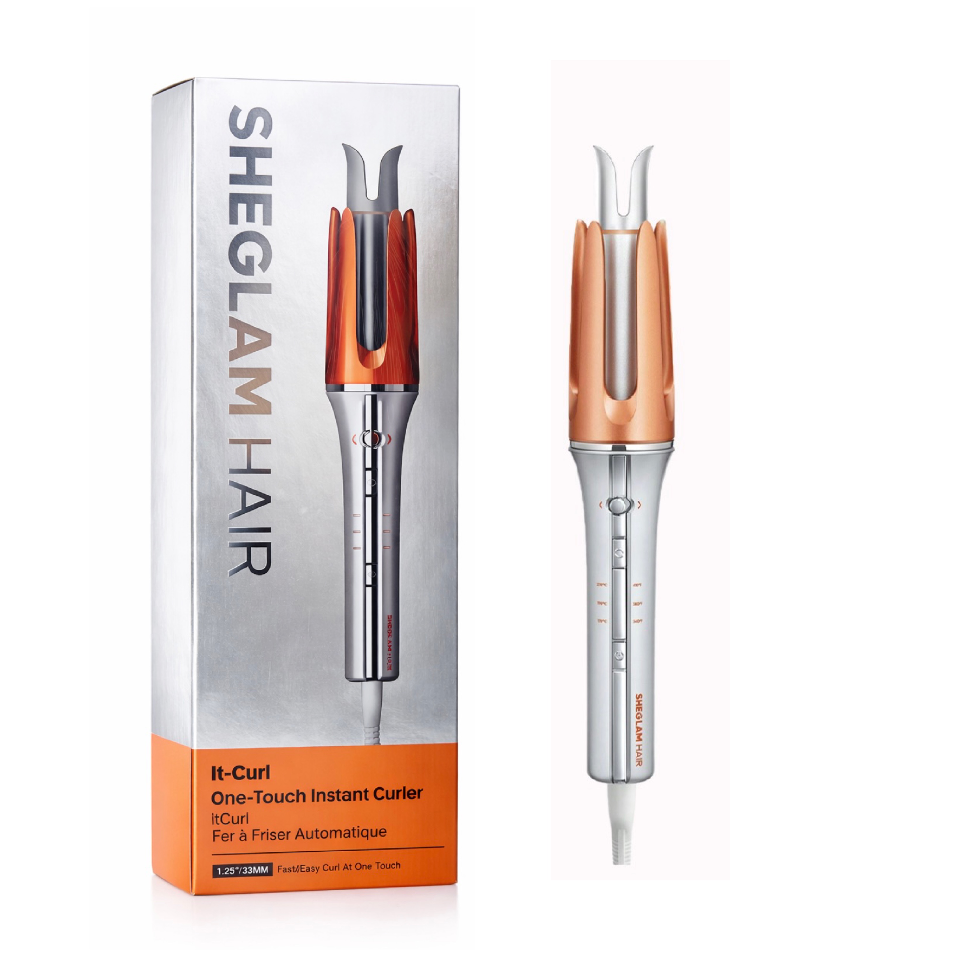 فر کننده اتوماتیک مو شیگلم مدل It‑Curl   Shiglam Automatic Hair Curler – 25mm & 32mm ( اصلی ، اورجینال)