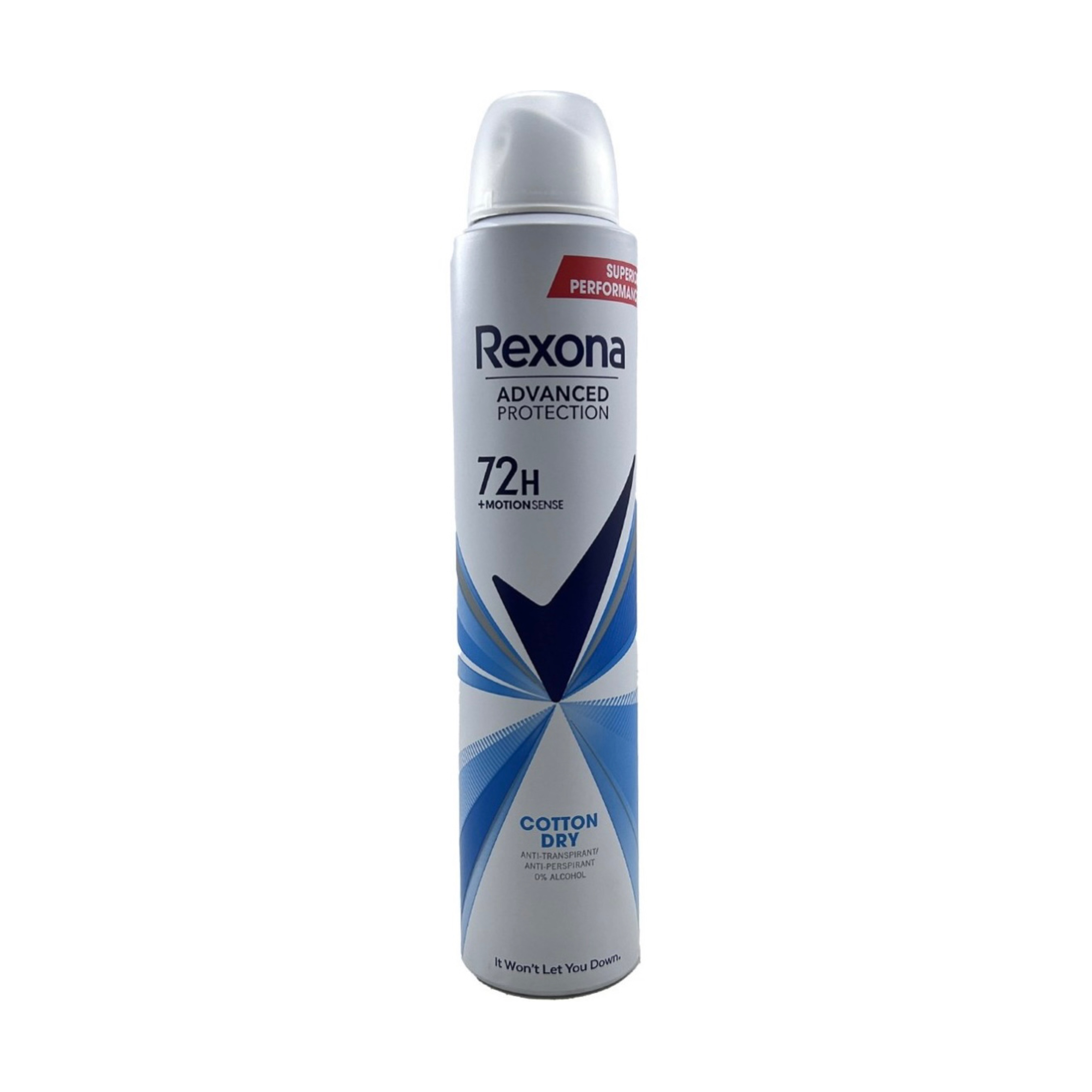 اسپری بدن ضد تعریق بانوان Rexona مدل Cotton Dry 72 ساعته – حجم 200 میلی‌لیتر